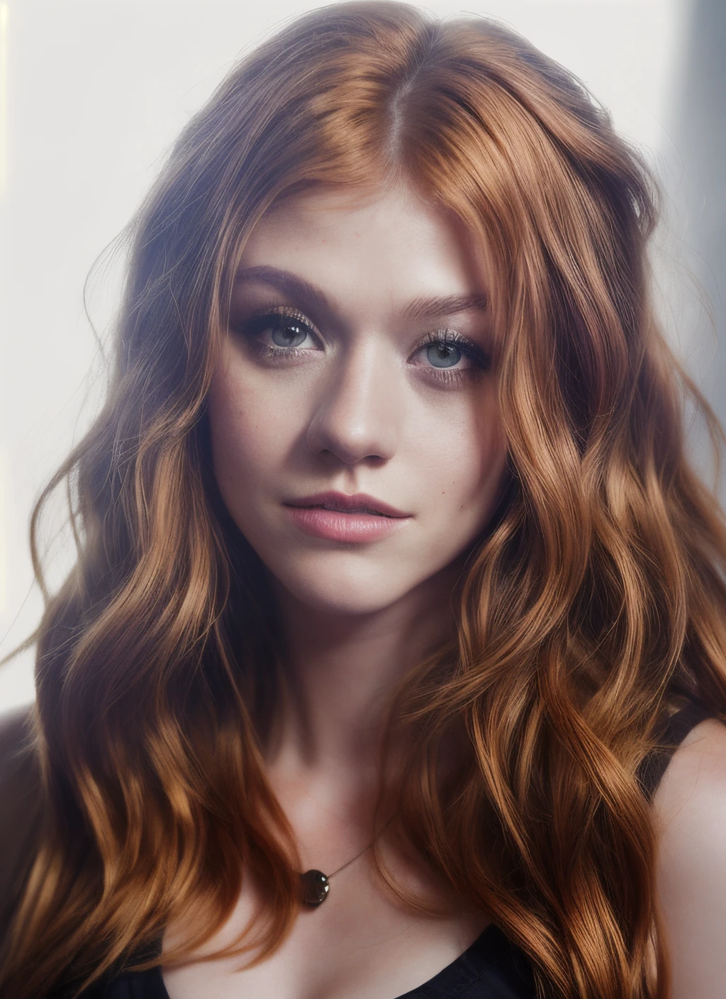 portrait of kmcnamara happy, epic (photo, studio lighting, hard light, sony a7, 50 mm, matte skin, pores, colors, hyperdetailed, hyperrealistic), <lora:add_brightness:.5> <lora:kmcnamara:1.1><lora:add_detail:1.0><lora:add_detail:1.0>