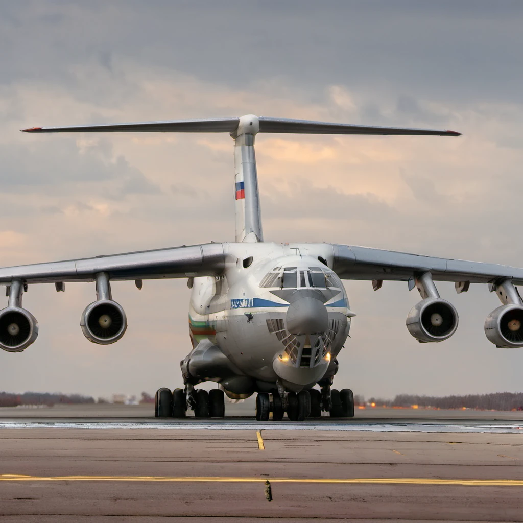il_76 standing on runway, close up <lora:il_76_2_SDXL:1>