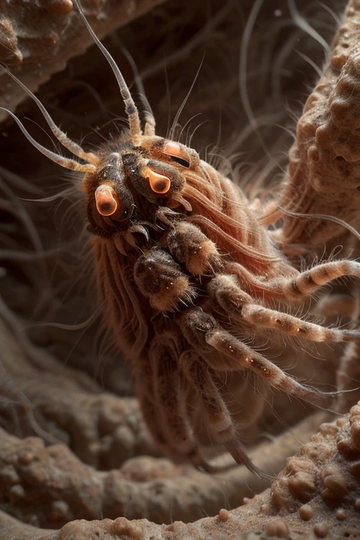A mucous cocoon and embryo, Tarantula <lora:Proto:0.6>