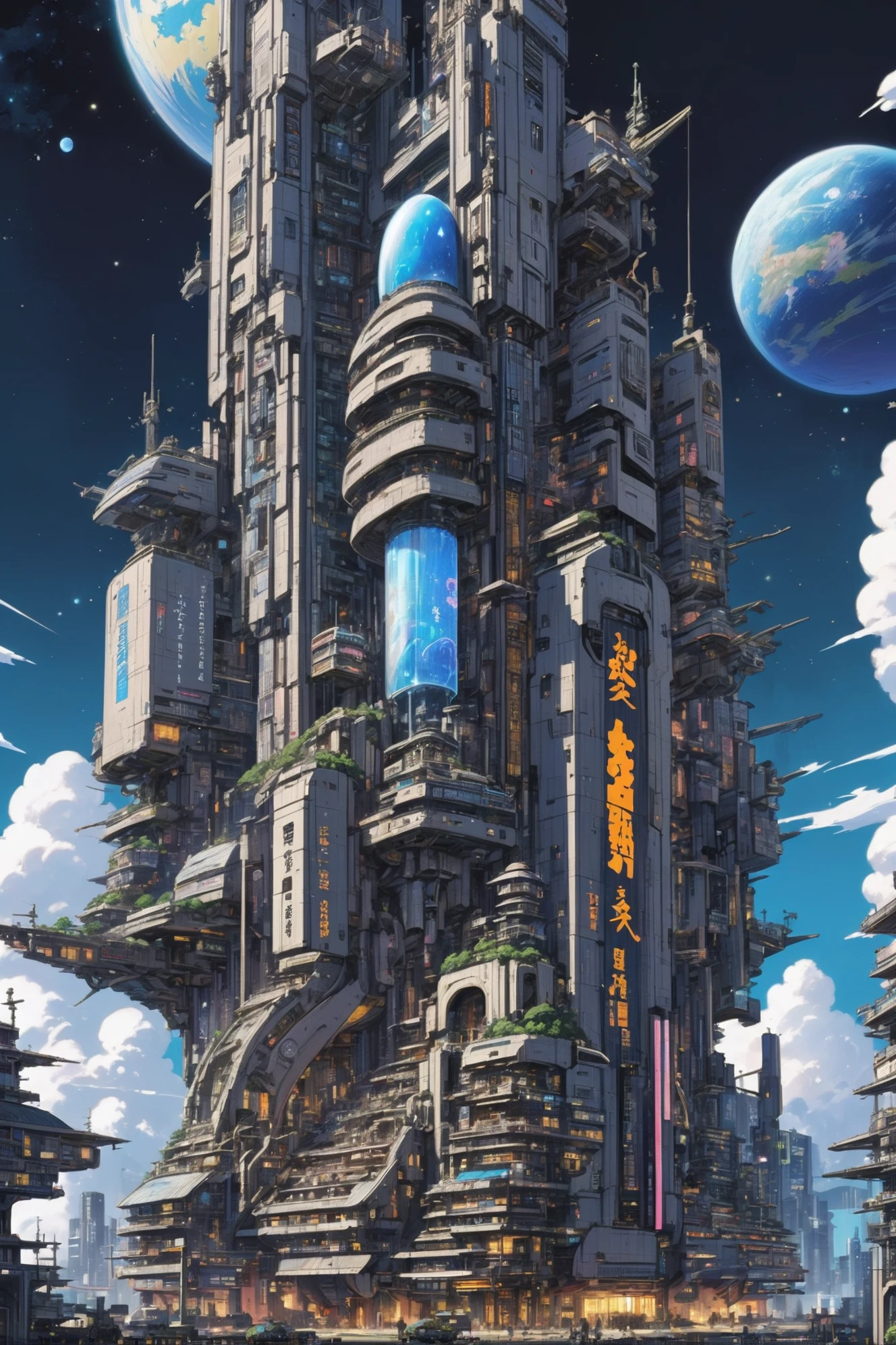 kyotopunk, zukuri, anime style, fantasy, modern art gallery in a gargantuan,Hyperborean scifi arcology at the beginning of reality, masterpiece, by Juhani Jokinen<lora:EnvyKyotopunkXL01:0.7><lora:EnvyBetterHiresFixXL01:0:hr=1>