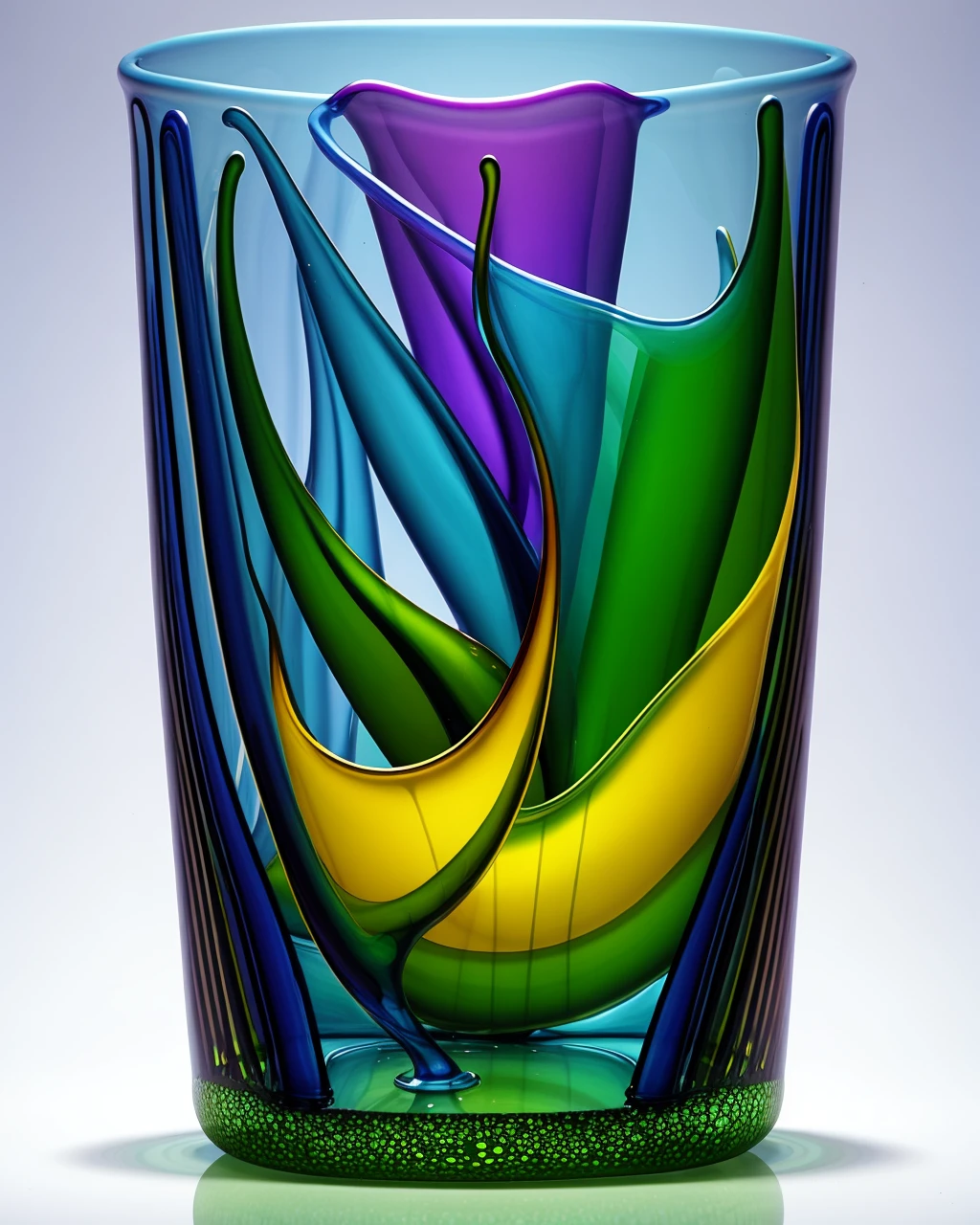 best quality,masterpiece,highly detailed,ultra-detailed, <lora:neg4all_bdsqlsz_V3.5:-1>  <lora:glass_sculpturalV02_last:1.5>
1other, 
a glass sculptural 
simple background,