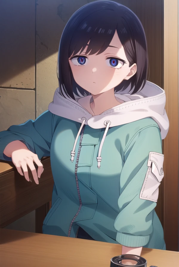 kanaichikawa, <lora:kana ichikawa s1-lora-nochekaiser:1>,
kana ichikawa, short hair, bangs, blue eyes, black hair, (ringed eyes:1.5),
BREAK jacket, hood, hoodie, hood down, drawstring,
BREAK outdoors, city, sun, sky, clouds,
BREAK looking at viewer, (cowboy shot:1.5),
BREAK <lyco:GoodHands-beta2:1>, (masterpiece:1.2), best quality, high resolution, unity 8k wallpaper, (illustration:0.8), (beautiful detailed eyes:1.6), extremely detailed face, perfect lighting, extremely detailed CG, (perfect hands, perfect anatomy),