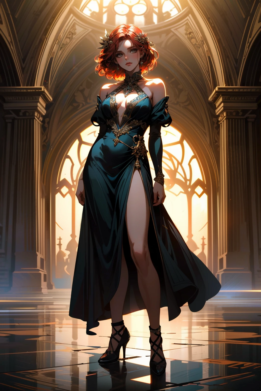 ((ultra detailed, masterpiece, best quality))
<lora:WTriss:0.8>
WTriss, 1girl, solo, red hair, hair ornament, dress, bare shoulders, jewelry, pose, very coherent symmetrical artwork, by Jordan Grimmer and greg rutkowski, trending on artstation, full body shot