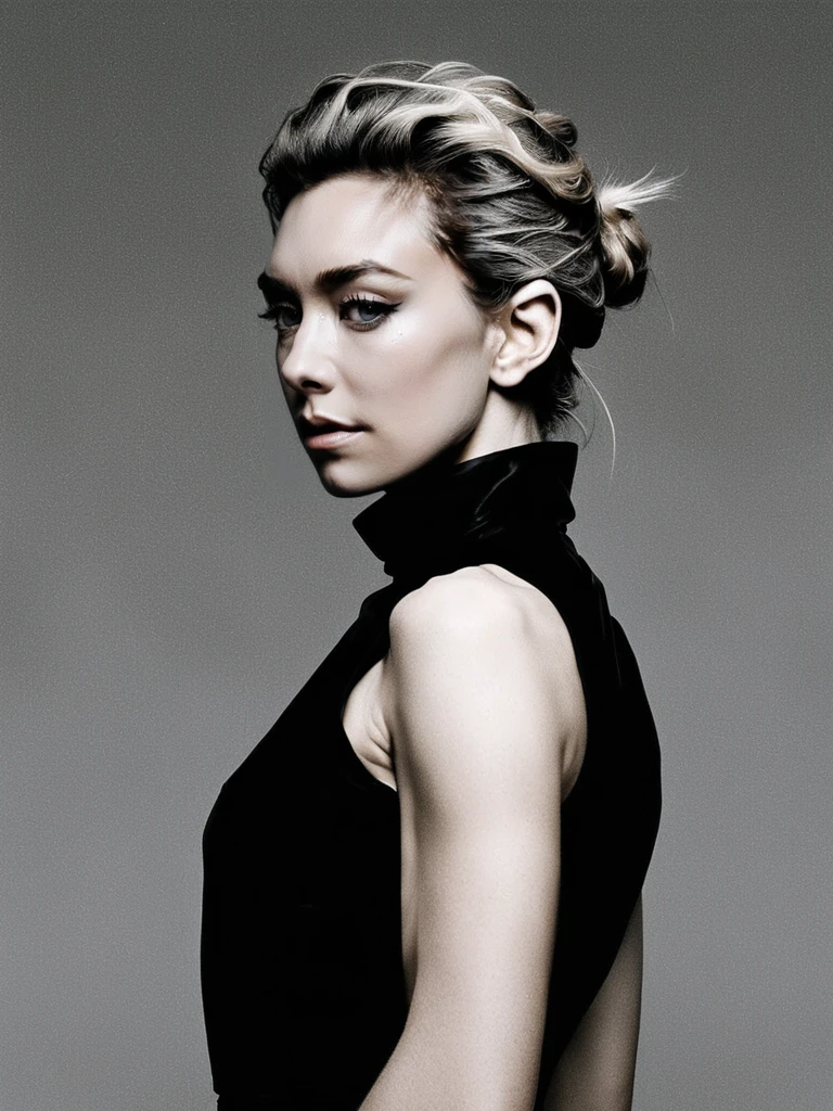 Vanessa Kirby <lora:Vanessa Kirby-000003:0.8> Silhouette style, High contrast, minimalistic, stark, dramatic, (dark but beautiful:1.4), (masterpiece, best quality:1.4) , in the style of nicola samori