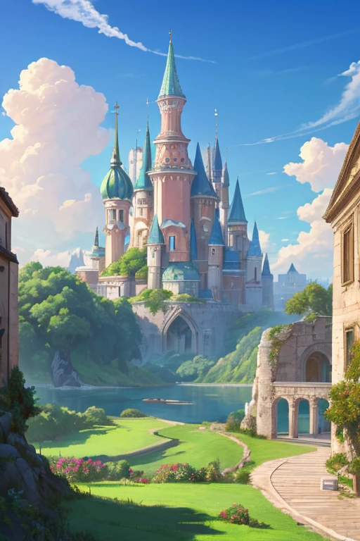 outdoors, renaissance, renaissance city, clouds, day, azure, beautiful scenery