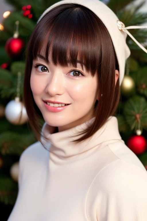 1girl,(wearing a turtleneck sweater),(winter jacket),(RAW photo, best quality), (realistic, photo-realistic:1.4), masterpiece, an extremely delicate and beautiful, extremely detailed, 2k wallpaper, Amazing, finely detail, extremely detailed CG unity 8k wallpaper, ultra-detailed, highres, soft light, beautiful detailed girl, extremely detailed eyes and face, beautiful detailed nose, beautiful detailed eyes,cinematic lighting,snow scenery,fireplace,(christmas tree,christmas decorations),perfect anatomy,smile,
<lora:shintaniryoko_lora:0.8>
