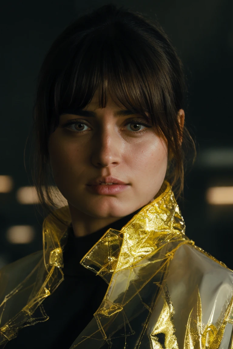 headshot, woman in a shiny jacket, soft colors, bokeh, masterpiece, high quality, (high detailed skin:1.1)
<lora:joi_br2049_lora_v02:1> joi