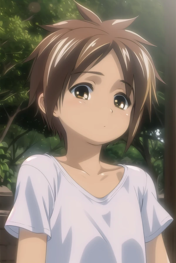 bokunochico, <lora:boku no chico ova-lora-nochekaiser:1>,
chico, short hair, brown hair, (brown eyes:1.5), very short hair,
BREAK shirt,
BREAK outdoors,
BREAK looking at viewer, (cowboy shot:1.5),
BREAK <lyco:GoodHands-beta2:1>, (masterpiece:1.2), best quality, high resolution, unity 8k wallpaper, (illustration:0.8), (beautiful detailed eyes:1.6), extremely detailed face, perfect lighting, extremely detailed CG, (perfect hands, perfect anatomy),