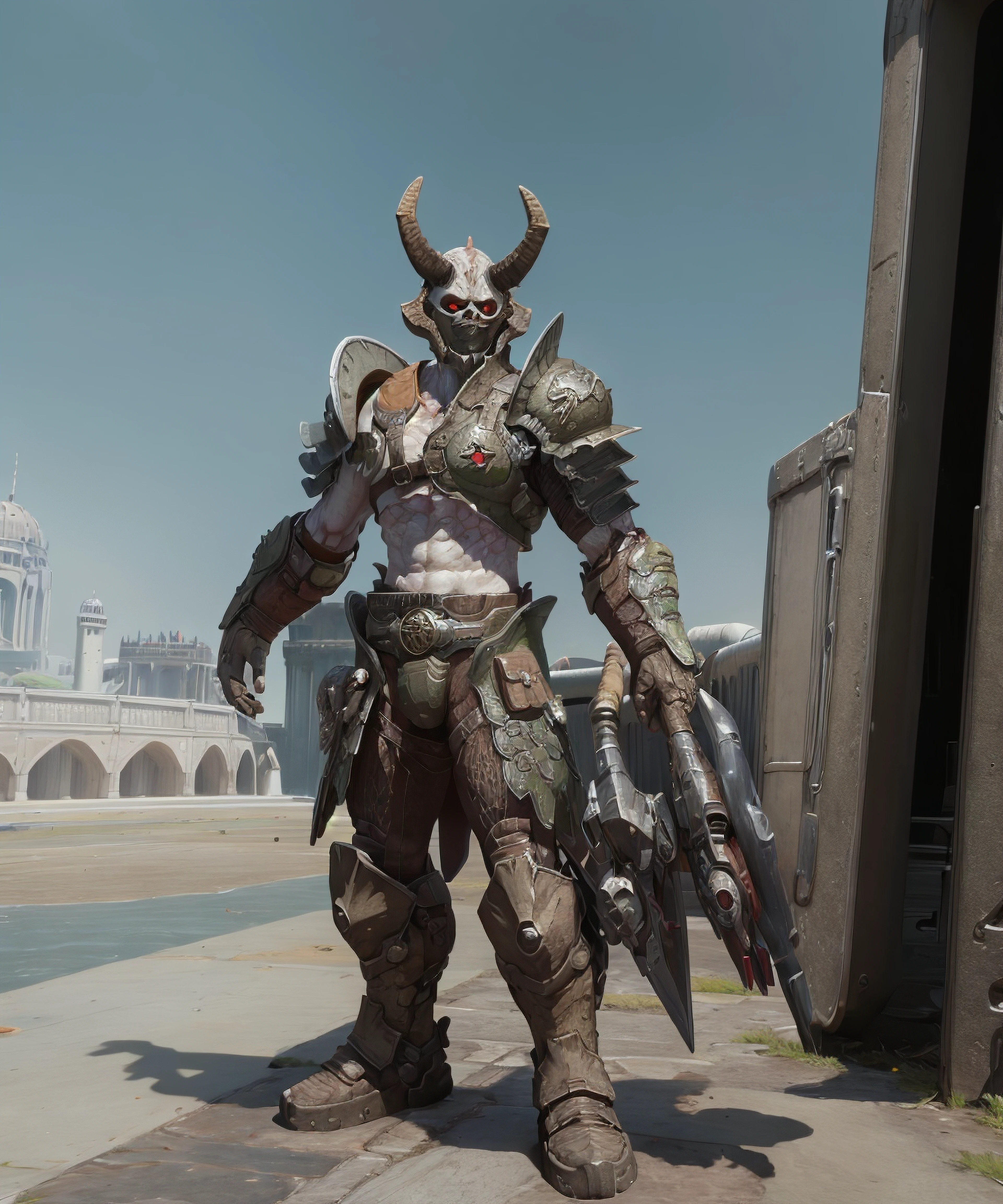 best quality, masterpiece, doommarauder, standing <lora:Marauder-15:0.8>