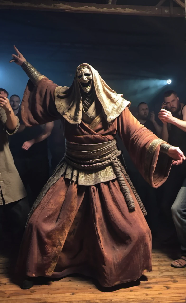 <lora:monk-000004:0.8>,crptedmonk,raving on the party,hardcore,dance,discolights,alcohol around,epic,mastepiece