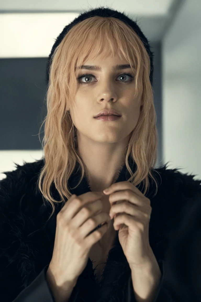 face, front body, portrait photography, black blazer, office background, soft colors, bokeh, masterpiece, high quality, (high detailed skin:1.1)
<lora:mariette_br2049_lora_v01:0.8> mar1ette