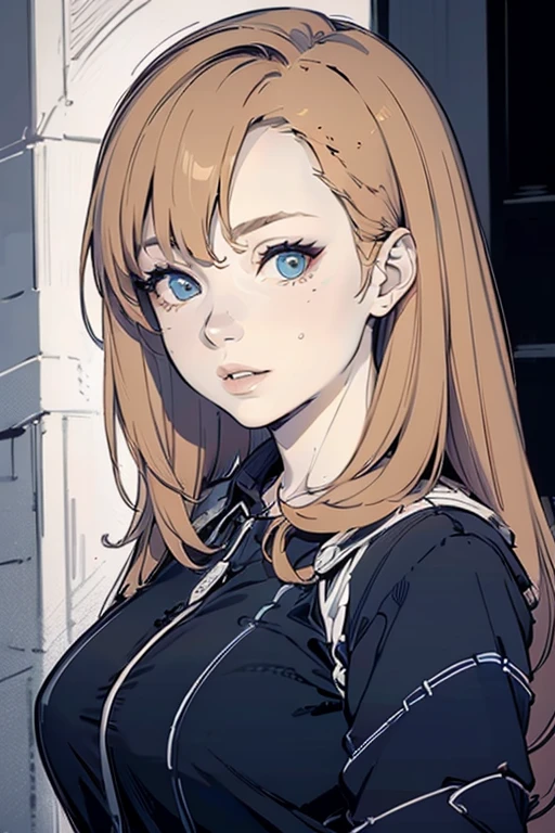<lora:mali-10:0.9>((extremely realistic shading, masterpiece, extremely detailed, photorealistic))Light brown hair, blue glasses,