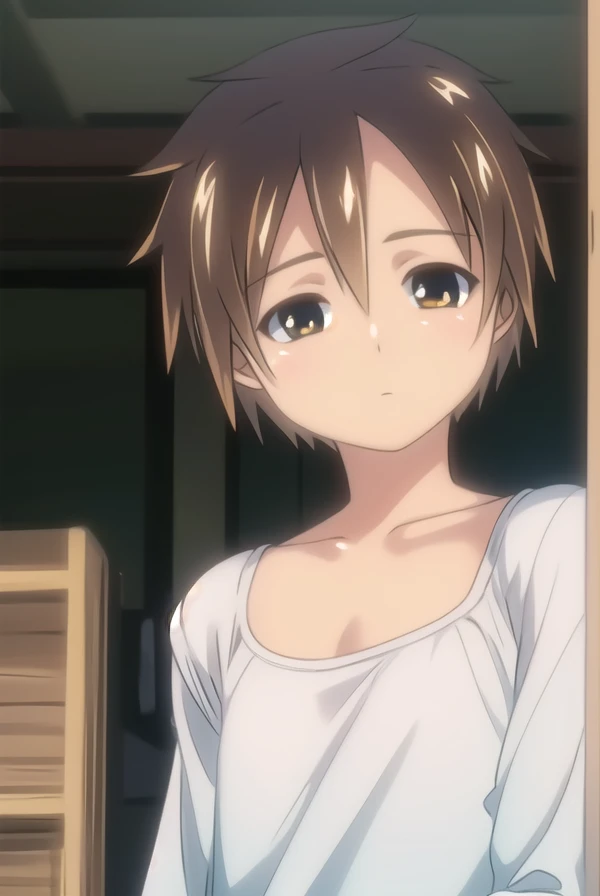 bokunochico, <lora:boku no chico ova-lora-nochekaiser:1>,
chico, short hair, brown hair, (brown eyes:1.5), very short hair,
BREAK shirt,
BREAK outdoors,
BREAK looking at viewer, (cowboy shot:1.5),
BREAK <lyco:GoodHands-beta2:1>, (masterpiece:1.2), best quality, high resolution, unity 8k wallpaper, (illustration:0.8), (beautiful detailed eyes:1.6), extremely detailed face, perfect lighting, extremely detailed CG, (perfect hands, perfect anatomy),
