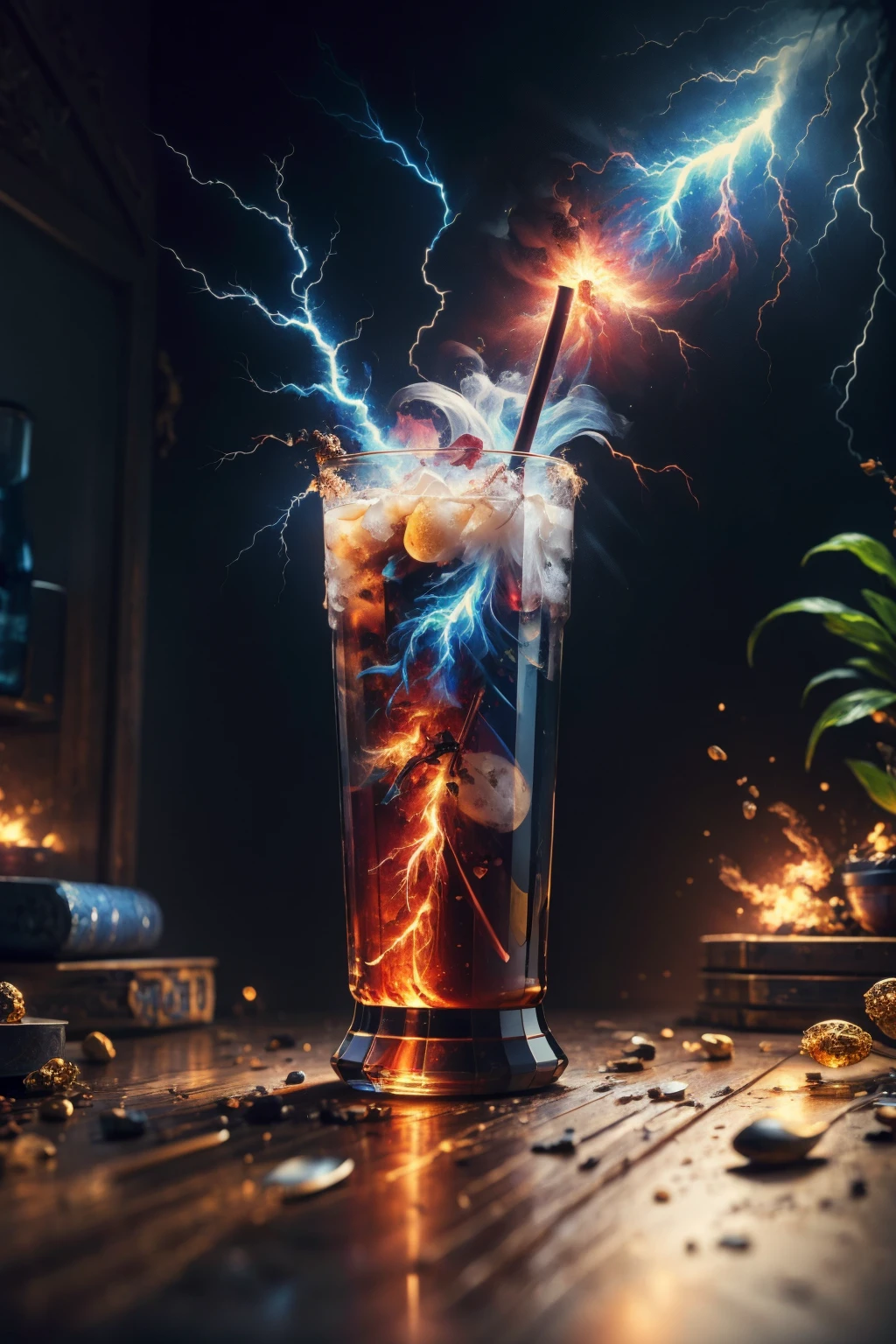 masterpiece, best quality, <lora:ragingstorm-nvwls-v1:1> ragingstorm beverage, beverage, still life, table