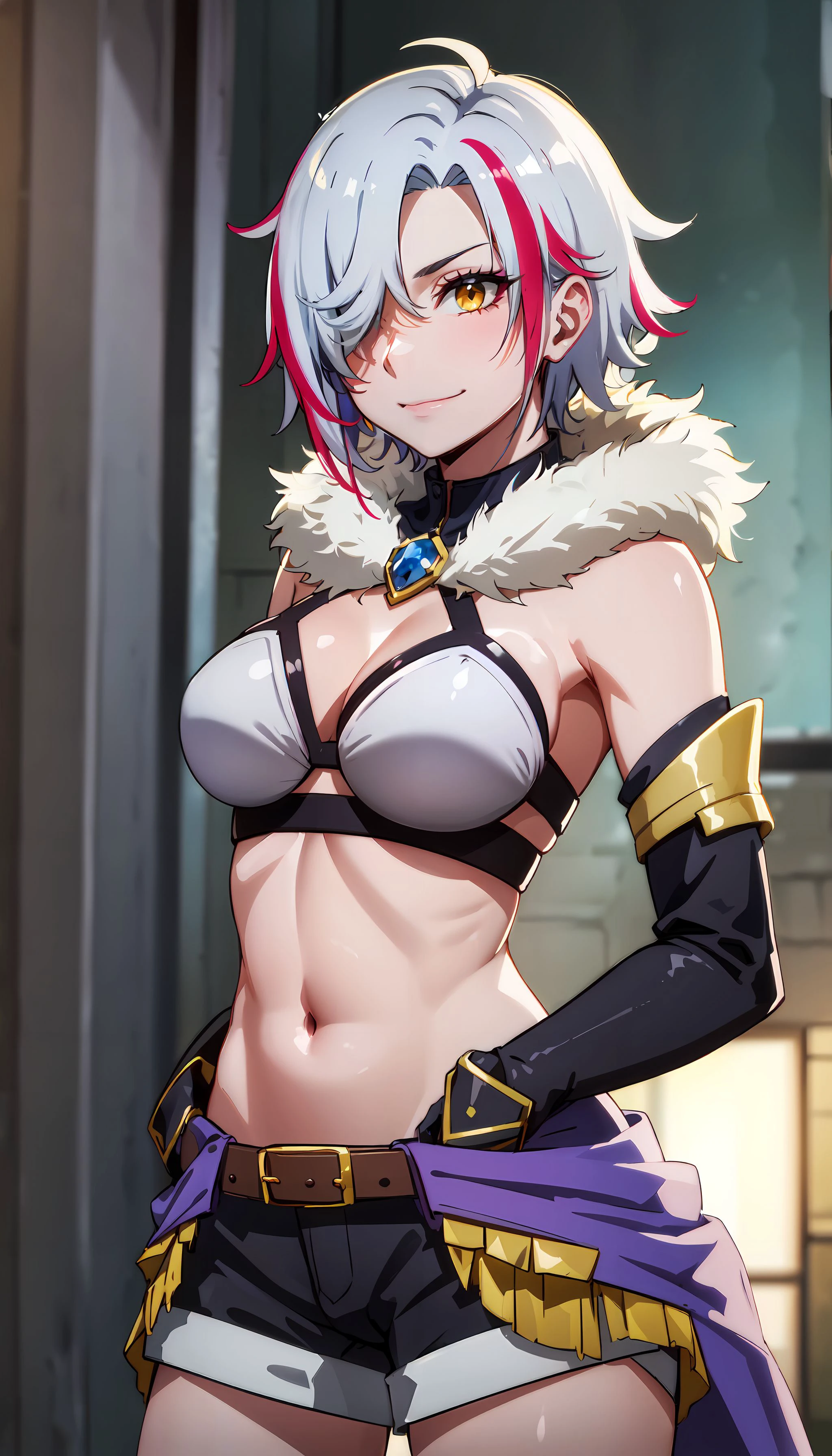 wilnas,  granblue fantasy, (masterpiece:1.5), (best quality:1.5), (high quality:1.5), (solo:1.27), (muscular male:1.27), (bara:1.27), satisfaction, happy, pleasure, (dynamic angle:1.21),(dynamic hair:1.27),(detailed pupils:1.21),looking at viewer, (dynamic pose:1.15), (beautiful detailed hands:1.21), illustration, (cinematic light:1.15), ultra detailed, (disheveled hair:1.34), (large pectorals:1.3), pectoral cleavage, sidepec, (abs:1.3), (thighs:1.3), (bulky:1.2), novel_illustration, anime_screencap, (valentine:1.4), (apron:1.3), cooking flaming, chocolate, (see-through, micro lingerie red:1.5), flaming sword, explosion, male focus, fire, fiery wings, fiery hair, flame, pyrokinesis, breathing fire, erection under clothes