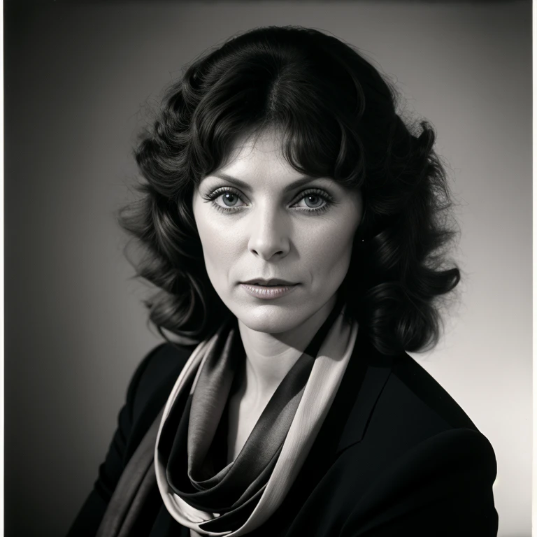 Hyperrealistic art of  <lora:Kay Parker SD1.5:1.2> 
Kay Parker a woman with a scarf on her neck vintage Glamour Photography, Extremely high-resolution details, photographic, realism pushed to extreme, fine texture, incredibly lifelike