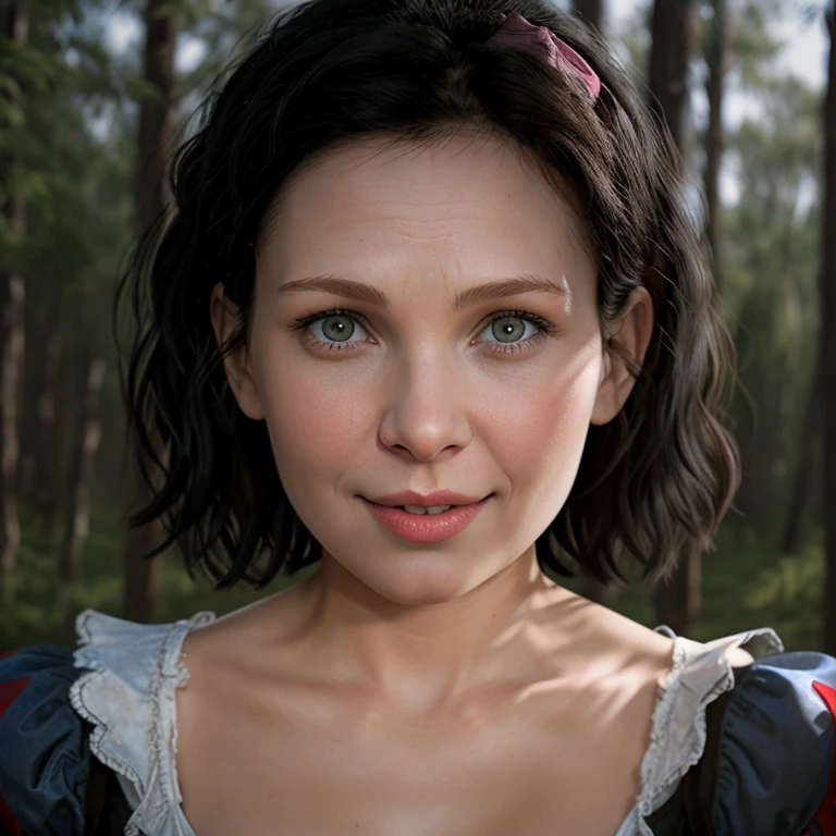 Hyperrealistic art of <lora:Snow White SD1.5:1.2>
Snow White a hot young woman with a pink lips and a smile on her face, Extremely high-resolution details, photographic, realism pushed to extreme, fine texture, incredibly lifelike