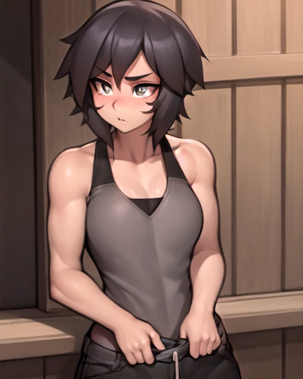 <lora:Roadi3-NAI-LyCORIS:0.8>
a tomboy who don't think she's cute when in fact she's VERY cute