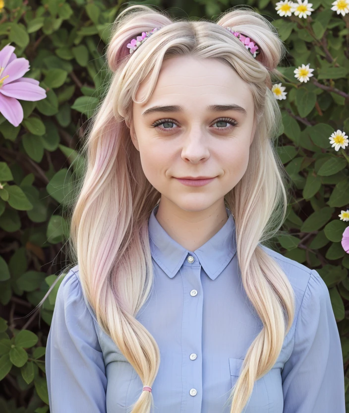 <al3t0>al3t0, girl, nature, outdoor, Colorful flowering, upper body, Blond hair