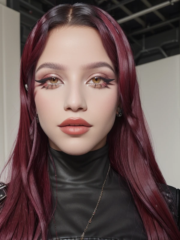 gquality, <lora:emilia-10:1> black hair, red hair, makeup, eyeliner, eyelashes