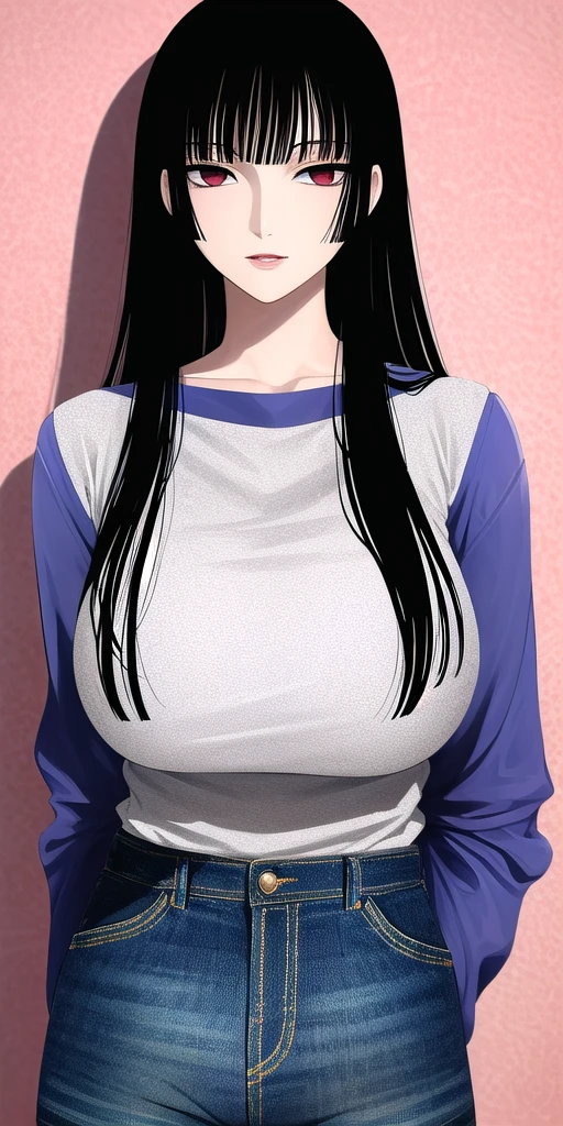 <lora:ichihara_yuukoV2:0.7> ichihara_yuuko, huge_breasts, standing, solo, denim_shorts,, masterpiece, best quality, detailed face, detailed eyes, highres,