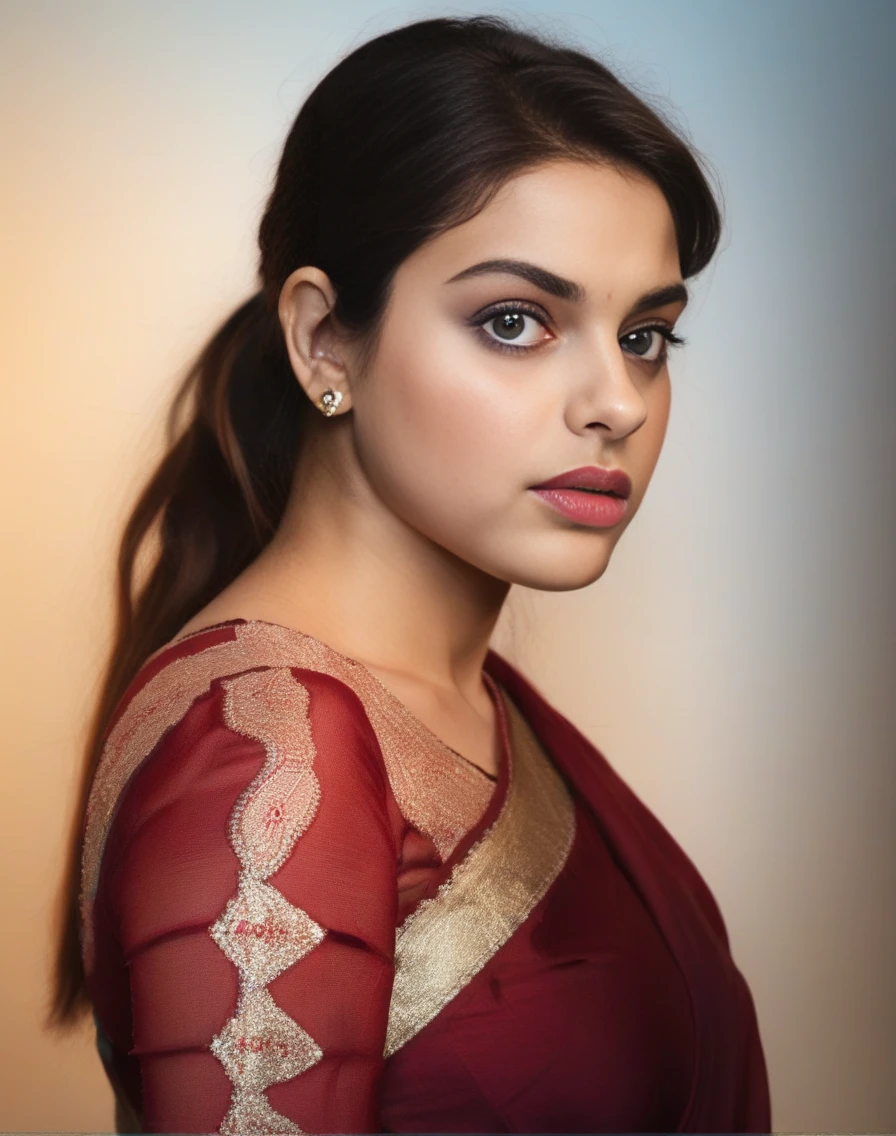 OdeyaRush,<lora:OdeyaRushSDXL:1>,woman wearing saree, background blur, portrait, sharp, detailed, uhd, realistic, masterpiece