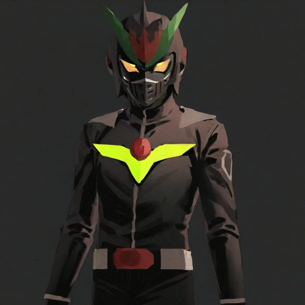 kamen rider, <lora:robotbconn:1>,black backhground,