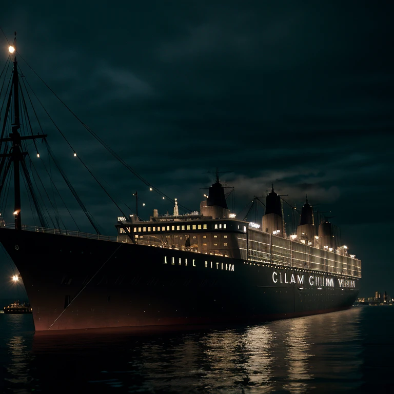 cinematic film still of <lora:Gotham City Style SD1.5:1.2>
Gotham City a large ship is docked at a dock Gotham City Style, shallow depth of field, vignette, highly detailed, high budget, bokeh, cinemascope, moody, epic, gorgeous, film grain, grainy