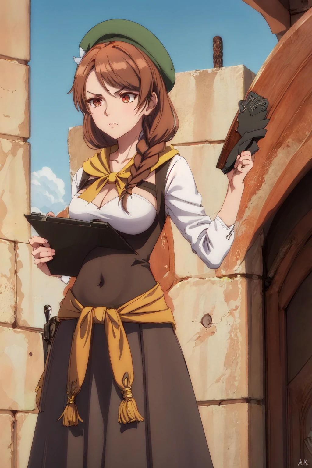 <lora:CheerleaderCL:0.6> CheerleaderCL, pom_pom_(cheerleading), holding pom poms,  <lora:BeastTamer_Natalie_by_minion:0.64> natalie, green skirt, best quality, masterpiece, highres, <lora:more_details:0.65>