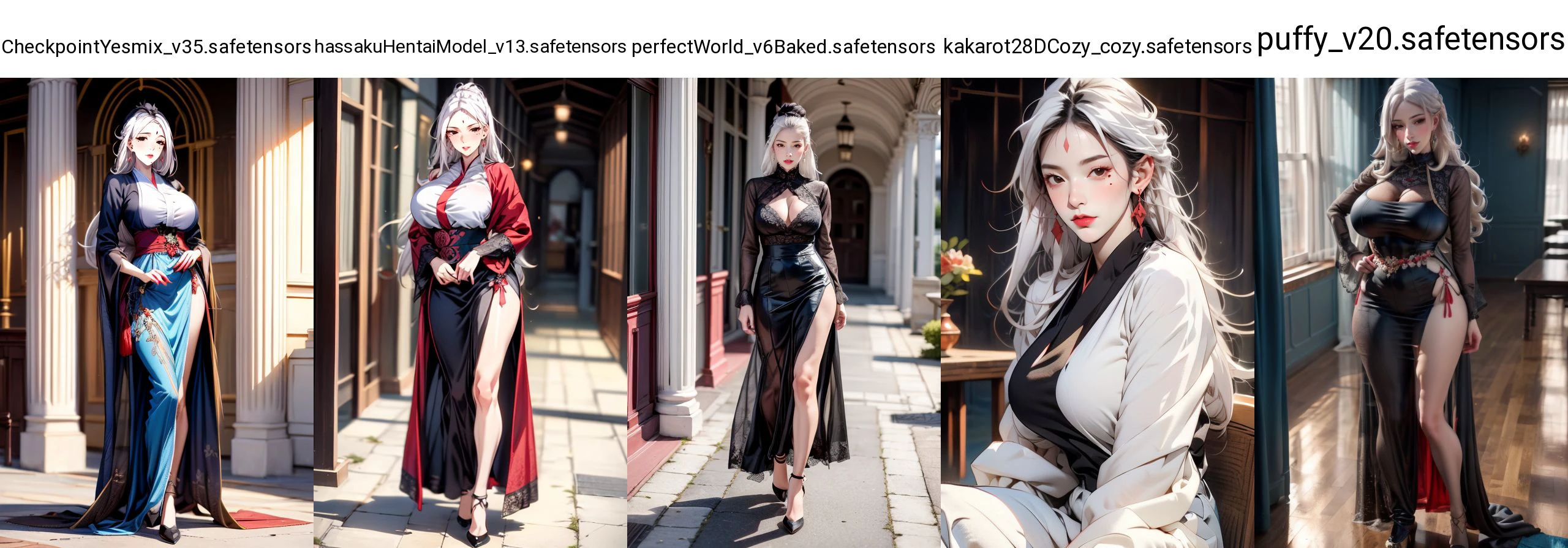 ((masterpiece)), ((ultra-detailed)), ((best quality)), 1girl, large breasts, full body, cowshot, portrait, Hi tuyen, (white hair), long hair, hair ornament, lipstick, (empty eyes), black eyes, mole under eye, mole on breast, (one red dot in the middle of the forehead:1.3), jewelry, detailed eyes, <lora:HI_Tuyen-000006:0.8>