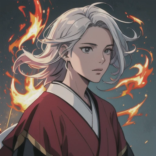 (masterpiece:1.21),(illustration:1.1),best quality,delicate details,refined rendering,Anime style,(Guido Daniele:1.21),comic,(Japan Anime style:1.21),(Menga style:1.21),(Toon style:1.33),1GIRL,WIZARD,EARRINGS,FIRE MAGIC SPELL,FIRE BACKGROUND,ICE MAGIC: SPELL,ICE BACKGROUND,Dark energy MAGIC SPELL,dark mist BACKGROUND,THUNDER MAGIC SPELL,THUNDER BACKGROUND,FIRE MAGIC SPELL,FIRE BACKGROUND,FLOWING HAIR,