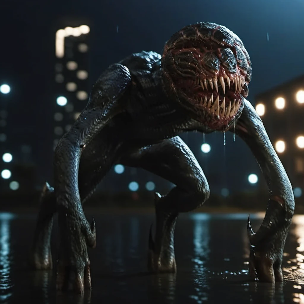 QuitePlace1024.zip, a monster, wet, night, scary , highly detailed, photography, ultra sharp, film, bokeh, professional, 4k <lora:add-detail-xl:1.5> <lora:QuitePlace1024.zip:0.8>