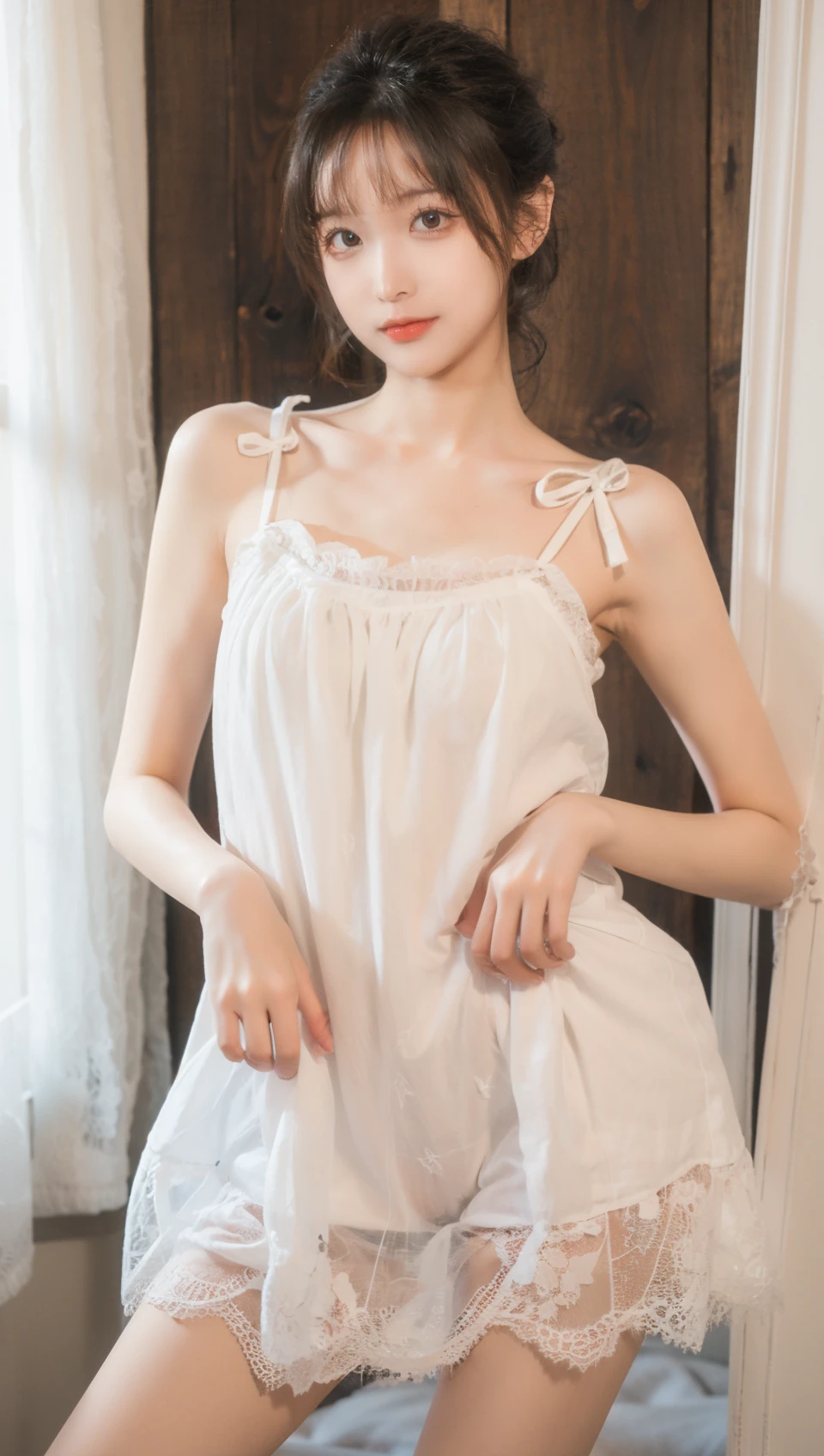 best quality,HDR,UHD,8K,Vivid Colors,solo,front mirror,photo_(medium),cute & girly,(1girl:1.3),(looking at viewer:1.4),<lora:rc29:0.75>, rc,