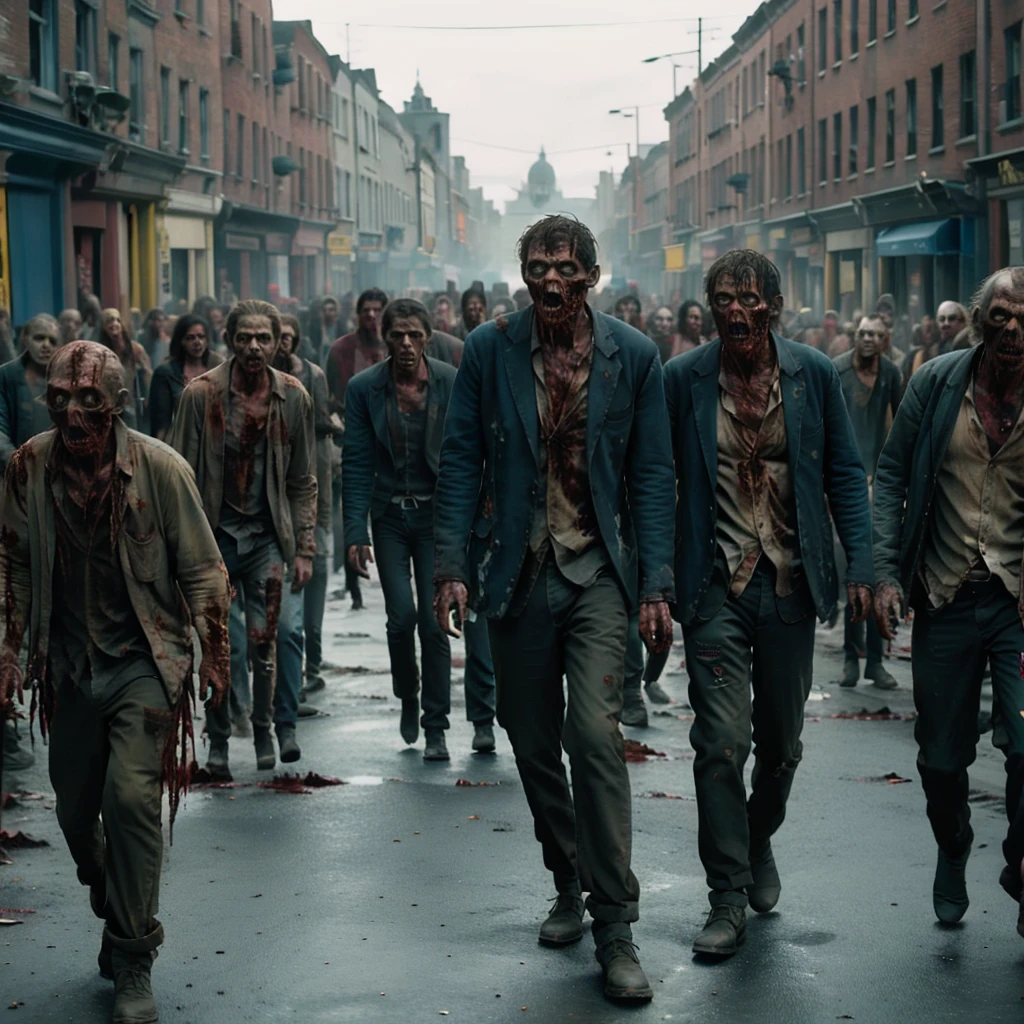 zombie group,<lora:1丧尸群:1>,