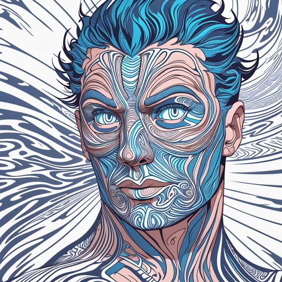 a close up of a man with topographical lines on his face, vector art, vectorial art, extremely intricate contour lines, random colors,
-Bad image, strabismus
Steps: 20, Sampler: DPM++ 2M Karras, Guidance Scale: 6.6, Seed: 3999653229, Size: 896x896, Model: hnd2betacolorcontrastfix_fp16_f16.ckpt, Strength: 1.0, Seed Mode: NVIDIA GPU Compatible