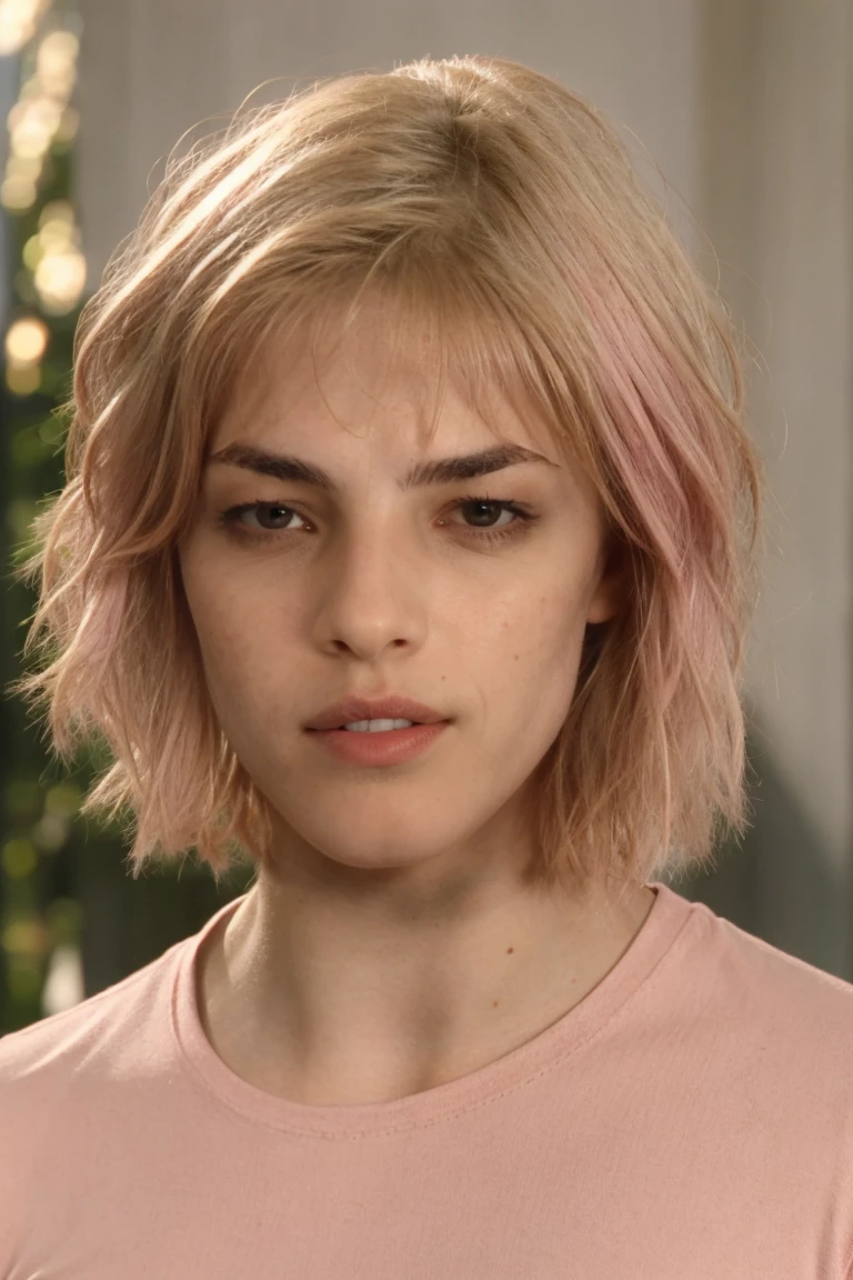 headshot, a woman in a pink tee standing at the garden, soft colors, bokeh, masterpiece, high quality, (high detailed skin:1.1)
<lora:cassandra_anderson_dredd_lora_v01:1> and3r5on