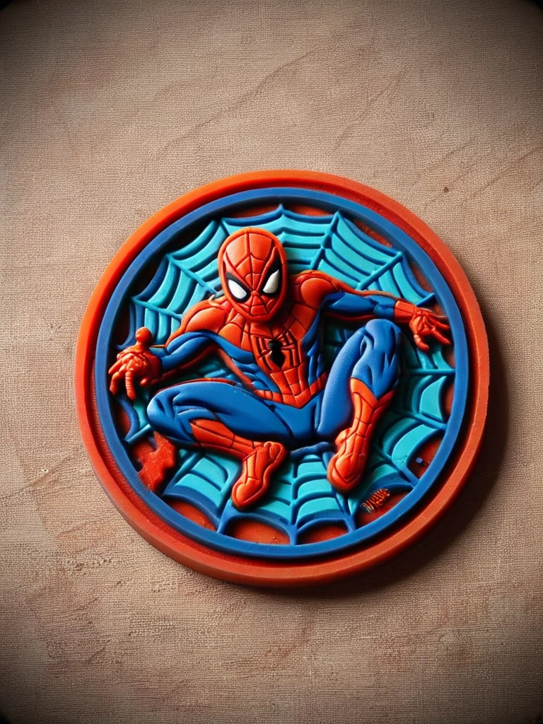 marvel spiderman <lora:ral-rubberpatch:0.7> ral-rubberpatch, cutout