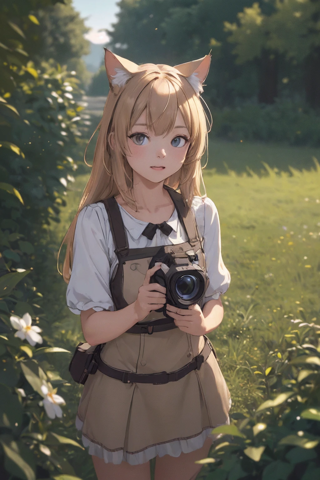cat girl in outdoor,
((masterpiece)), ((best quality)), ((extremely detailed)), ((Hasselblad photography)), (highres), (8k),
crisp image, sharp image, clear image, vivid image, realistic image, noiseless image, exists in reality,
highly detailed background, natural cinematic lighting,