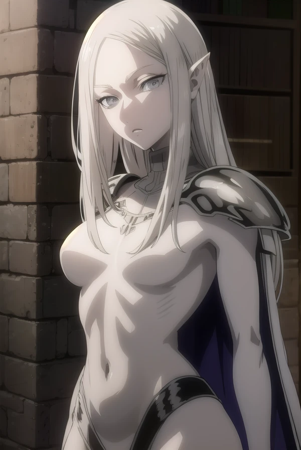 claymoreirene, <lora:claymore irene-lora-nochekaiser:1>,
irene, long hair, white hair, pointy ears, (grey eyes:1.5), colored skin, elf, grey skin, dark elf,
BREAK cape, armor, bodysuit, shoulder armor, pauldrons,
BREAK outdoors,
BREAK looking at viewer, (cowboy shot:1.5),
BREAK <lyco:GoodHands-beta2:1>, (masterpiece:1.2), best quality, high resolution, unity 8k wallpaper, (illustration:0.8), (beautiful detailed eyes:1.6), extremely detailed face, perfect lighting, extremely detailed CG, (perfect hands, perfect anatomy),