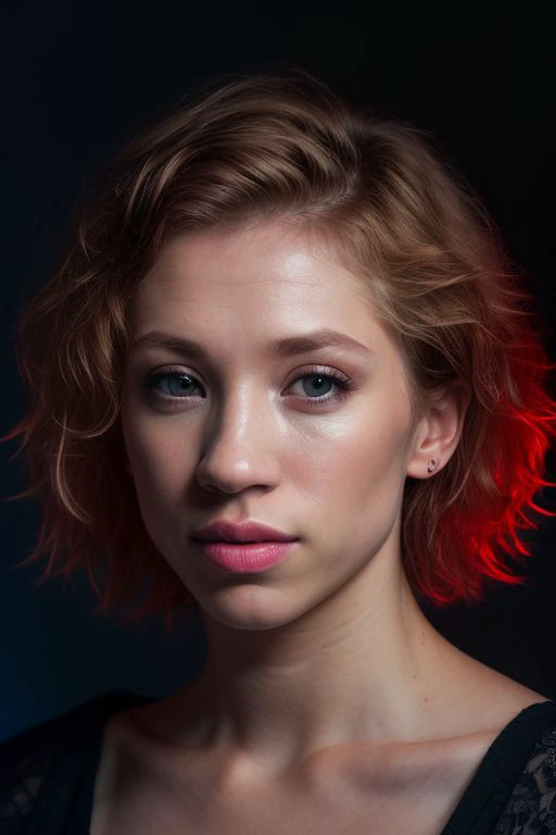 DEN_natasha_legeydaMK2,
(headshot:1.2) portrait on a (plain dark background:1.2), (headshot:1.2), (face focus:1.1), intricate (beautiful eyes:1.2), (wide open eyes:1.1), Big eyes, clean photo, lighting from behind, (Red lighting from the left:1.3), (Blue lighting from the right:1.3),
bokeh, f1.4, 40mm, photorealistic, raw, 8k, textured skin, skin pores, intricate details <lora:epi_noiseoffset2:1>, epiCRealism