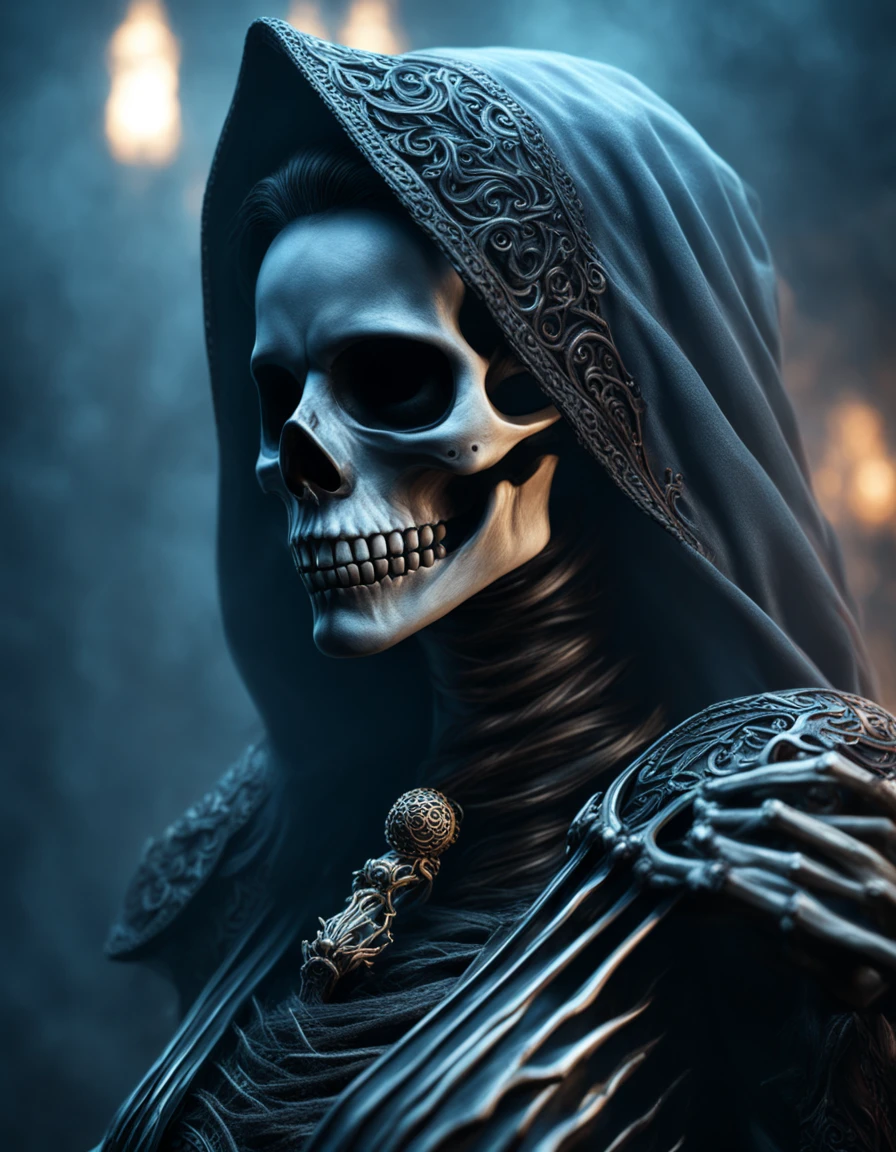 photo realistic, ultra details, natural light ultra detailed portrait of a female necromancer, skeleton face volumetric fog, Hyperrealism, breathtaking, ultra realistic, ultra detailed, cyber background, cinematic lighting, highly detailed, breathtaking, photography, stunning environment, wide-angle", "text_l": "photo realistic, ultra details, natural light ultra detailed portrait of a female necromancer, skeleton face volumetric fog, Hyperrealism, breathtaking, ultra realistic, ultra detailed, cyber background, cinematic lighting, highly detailed, breathtaking, photography, stunning environment, wide-angle