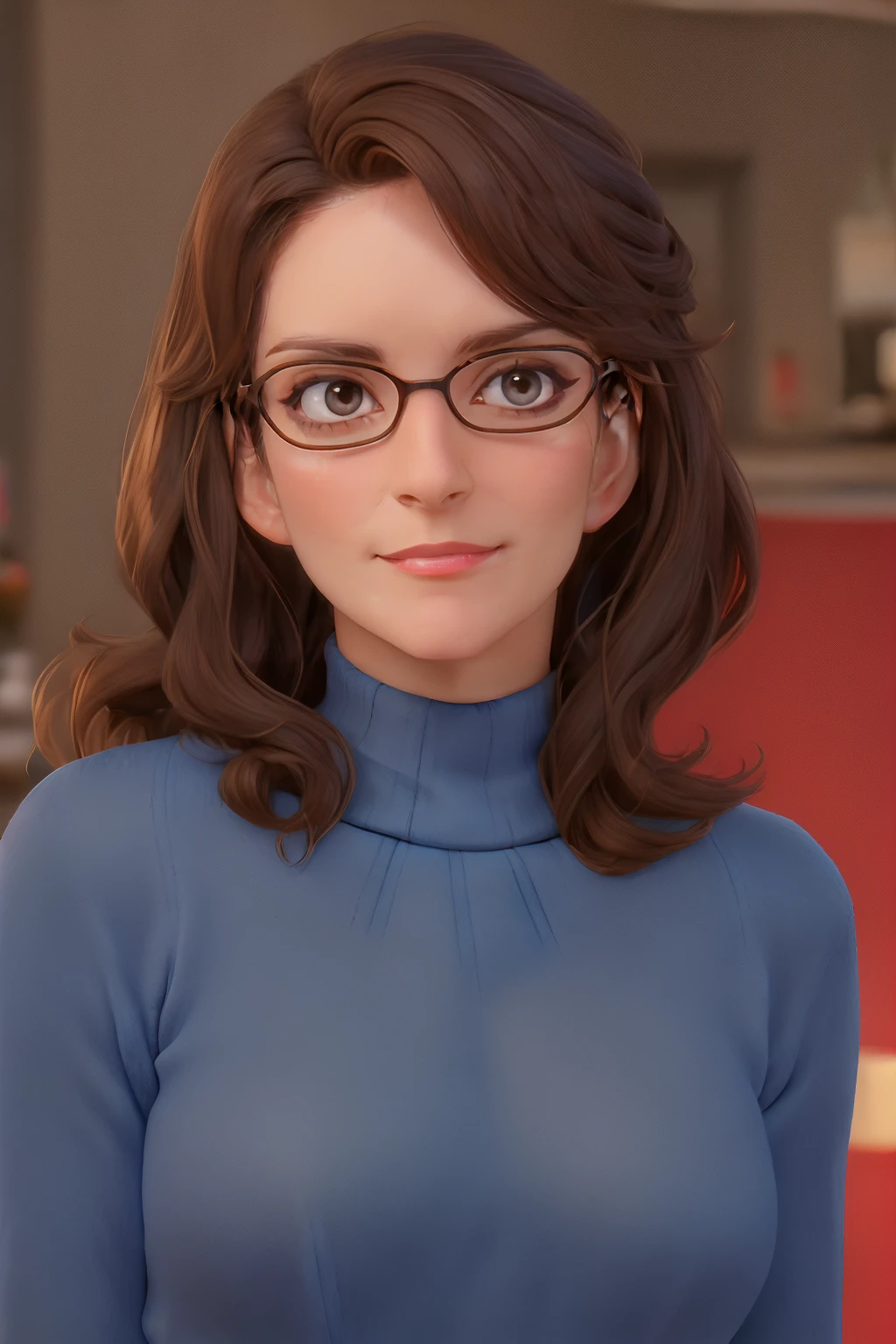 l1zl3m0n, face,blue sweater, <lora:l1zl3m0n-000003:1>
