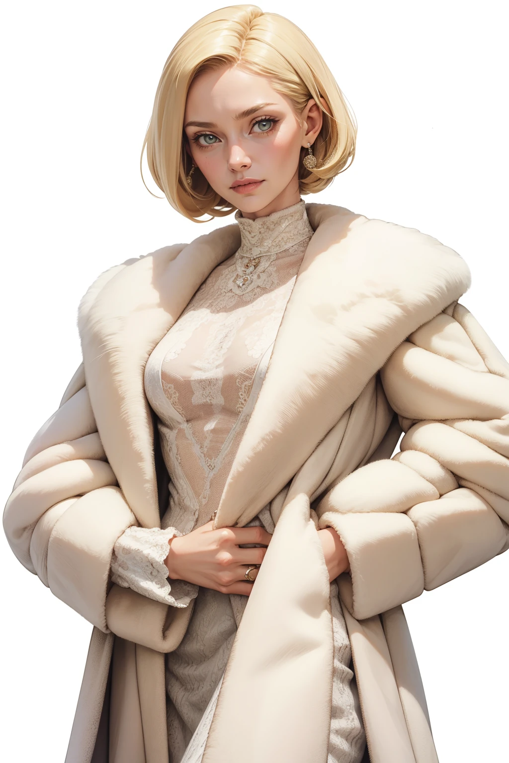 masterpiece, best quality, <lora:age_slider_v20:2>  <lora:detail_slider_v4:2> 1girl, m1nkc0at, coat, fur coat, mink coat, white mink coat, white fur coat, <lora:m1nkc0at:0.7>, solo, simple background, blonde hair,