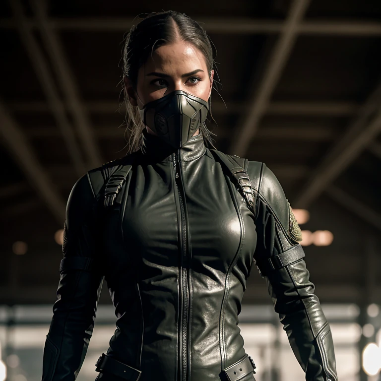 cinematic film still of <lora:Mortal Kombat Style SD1.5:1.2>
Sonya Blade a military officer with the Special Forces a woman in a leather outfit and sunglasses Mortal Kombat Style, shallow depth of field, vignette, highly detailed, high budget, bokeh, cinemascope, moody, epic, gorgeous, film grain, grainy