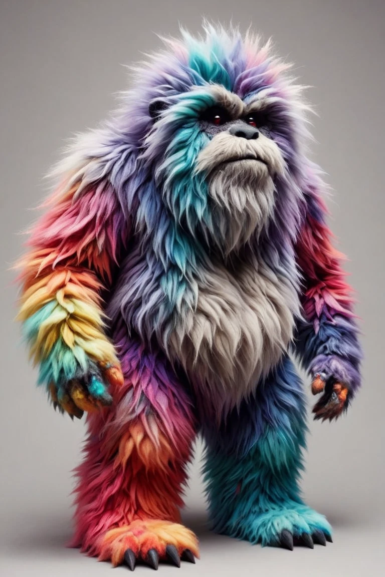 martius_fuzz yeti, colorful <lora:Colorful_Fuzzy_Style:1>