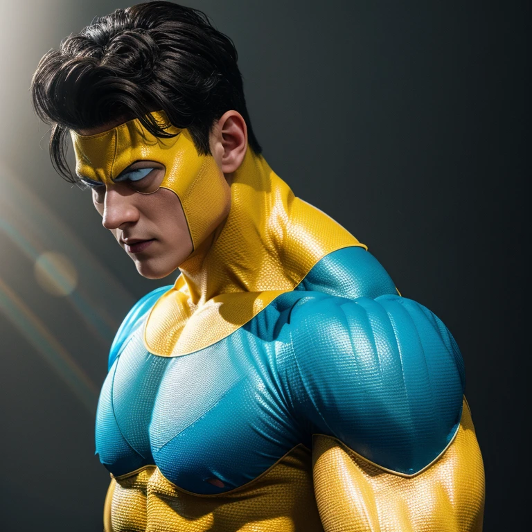 <lora:Invincible SD1.5:1.2>
Invincible a man in a yellow superhero costume with a bodybuilding ribbed body and oval white eyes