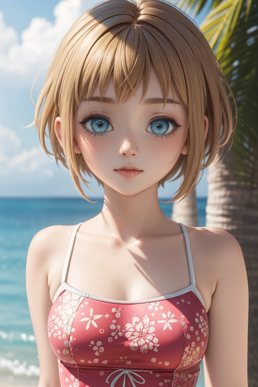 ultra detailed, sharp focus, best quality, masterpiece, colorful, <lora:NSLiechtensteinHetalia:1>  NSLiechHetalia, bathing suit, late background, best quality, masterpiece, intricate details