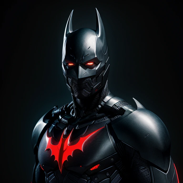 Hyperrealistic art of <lora:batman cyborg SD1.5:1.2>
batman cyborg a man in a black cyborg suit with red eyes, Extremely high-resolution details, photographic, realism pushed to extreme, fine texture, incredibly lifelike