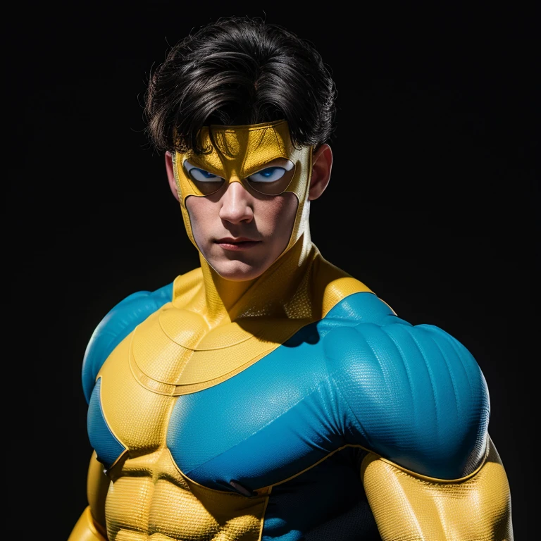 <lora:Invincible SD1.5:1.2>
Invincible a man in a yellow superhero costume with a bodybuilding ribbed body and oval white eyes