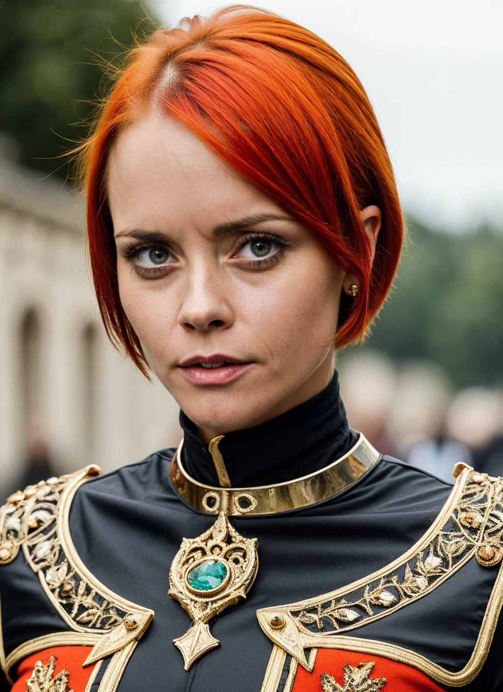 a professional photo of a beautiful sks woman, (fully clothed in medieval battle armor), olive skin, long dark hair, beautiful bone structure, upper body, symmetrical facial features, intricate, elegant, smooth, sharp focus, by Henri Cartier-Bresson, christmas theme
christinaricci <lora:lora-small-christina-ricci-v1:0.2> <lora:locon_christinaricci_v1_from_v1_64_32:0.4> christinaricci-ti, portrait of ((sks woman)) by Flora Borsi, style by Flora Borsi, bold, bright colours, orange Mohawk haircut, ((Flora Borsi))